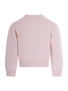 Maglione per bambina Bonpoint rosa con ricamo ciliegie sul davanti S06GCAK00003 121A BONPOINT KIDS 