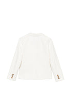 Giacca per bambino Trussardi Junior beige con revers classici TBP26138GC BEIGE N.E. TRUSSARDI JUNIOR 