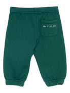Pantaloni da tuta per neonato ETRO KIDS verdi con polsini elastici GX6560 Z3333 797 ETRO KIDS 