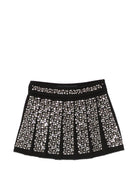 Gonna per bambina John Richmond Junior nero plissettata con decorazione RGP26115GO BLACK JOHN RICHMOND KIDS 