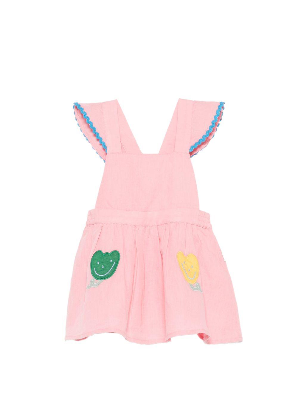 Abito per neonata Stella McCartney Kids rosa con dettagli con volant TY1122 Z0138 509 STELLA McCARTNEY KIDS 
