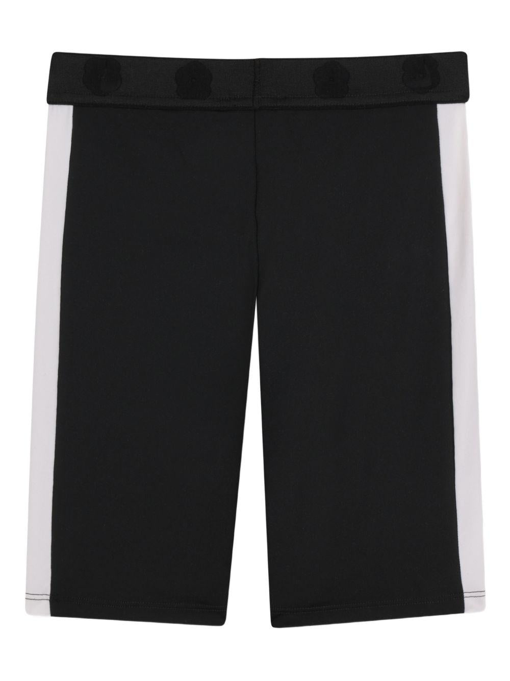 Shorts per bambina Kenzo Kids nero con logo a fiori K61640 09B KENZO KIDS 