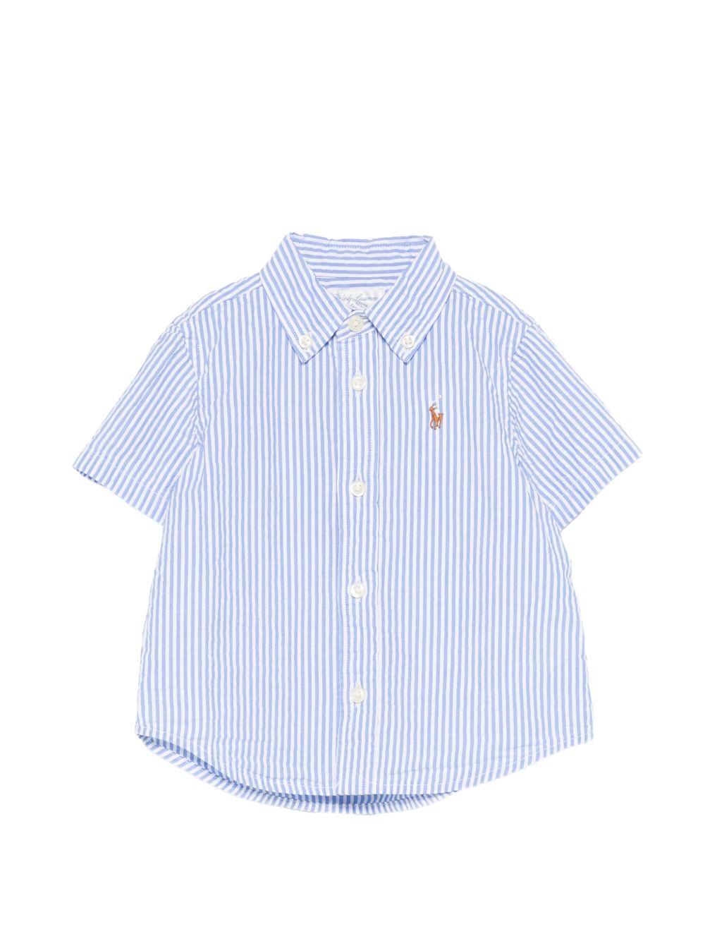 Camicia per neonato Polo Ralph Lauren Kids azzurro con motivo a righe 320B23252 001 Ralph Lauren kids 