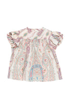 Camicia per bambina Etro Kids multicolore con maniche arricciate GY5A72 U0268 501MC ETRO KIDS 