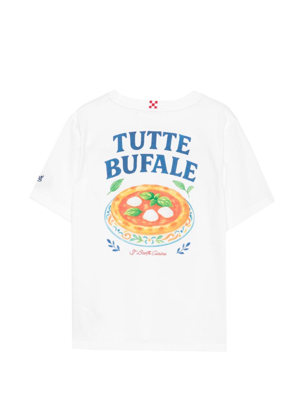 T-shirt per bambino MC2 Saint Barth Kids bianca con stampa Portland PRL0001 01227L MC2 ST. BARTH KIDS 