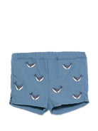 Costume per neonato Donsje blu con ricamo balene all-over 4117302 00185 DONSJE KIDS 