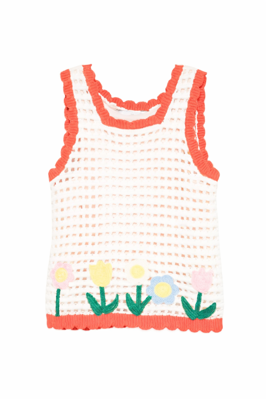 T-shirt per bambina Stella McCartney Kids bianca con fiori ricamati TY9A22 Z1876 101 STELLA McCARTNEY KIDS 
