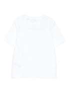 T-shirt per bambina Burberry Kids bianca con stampa grafica 8109522 A1464 BURBERRY KIDS 