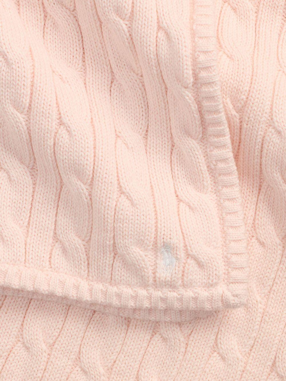 Coperta per neonata Polo Ralph Lauren Kids rosa con rifiniture a coste 320966893 003 Ralph Lauren kids 