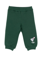 Pantaloni sportivi per neonato Fendi Kids verdi con ricamo volano BMF256 5V0 F0E3J FENDI KIDS 