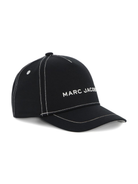 Cappello da baseball per bambino The Marc Jacobs Kids nero con logo ricamato sul davanti W60844 09B THE MARC JACOBS KIDS 
