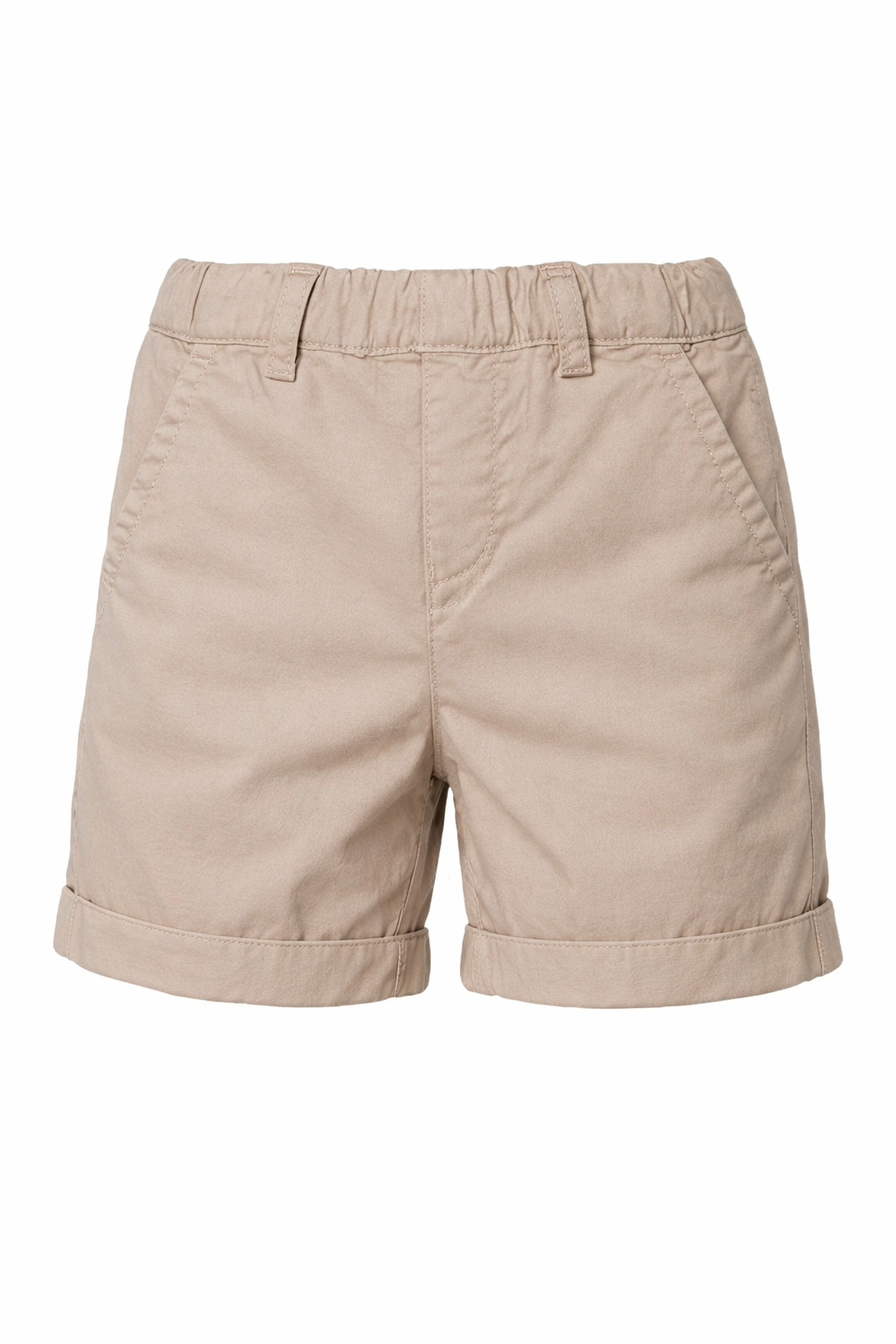 Shorts per neonato Emporio Armani Kids beige con vita elasticizzata 8NHS60 4N6YZ 01M5 EMPORIO ARMANI KIDS 