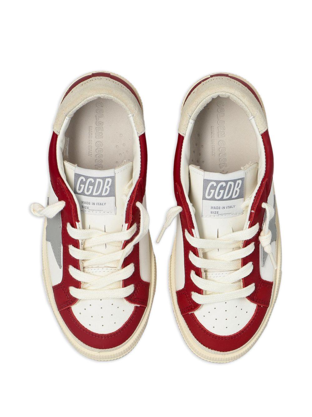 Sneakers per bambini Golden Goose Kids rosso con dettagli a contrasto bianchi F00495F008669 11892 GOLDEN GOOSE KIDS 
