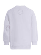 Felpa per bambino Stella McCartney Kids bianca con scritta "About flippping time!" TY4B80 Z0499 101 STELLA McCARTNEY KIDS 
