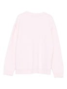 Maglione per bambina Fendi Kids rosa in lana con logo JUG192 AUKU F0ZKY FENDI KIDS 