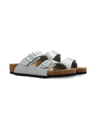 Sandali Arizona per bambina Birkenstock Kids color argento con glitter 1030477 SILVER BIRKENSTOCK KIDS 