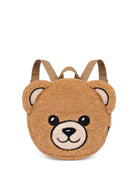 Zaino per bambini Moschino Kids marrone con motivo Teddy Bear MUX05ELIA00 20351 MOSCHINO KIDS 