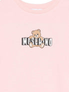 Abito da bambina Moschino Kids rosa con stampa orsetto HDV0HLLCA19 50209 MOSCHINO KIDS 