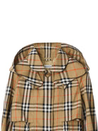 Giubbino per bambino Burberry Kids beige con motivo a quadri 8117878 B9368 BURBERRY KIDS 