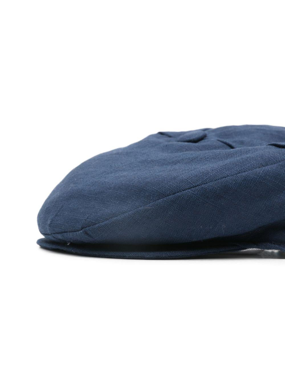 Cappello per neonato Colorichiari blu con dettaglio con bottone MN928412 4917 60 COLORICHIARI KIDS 