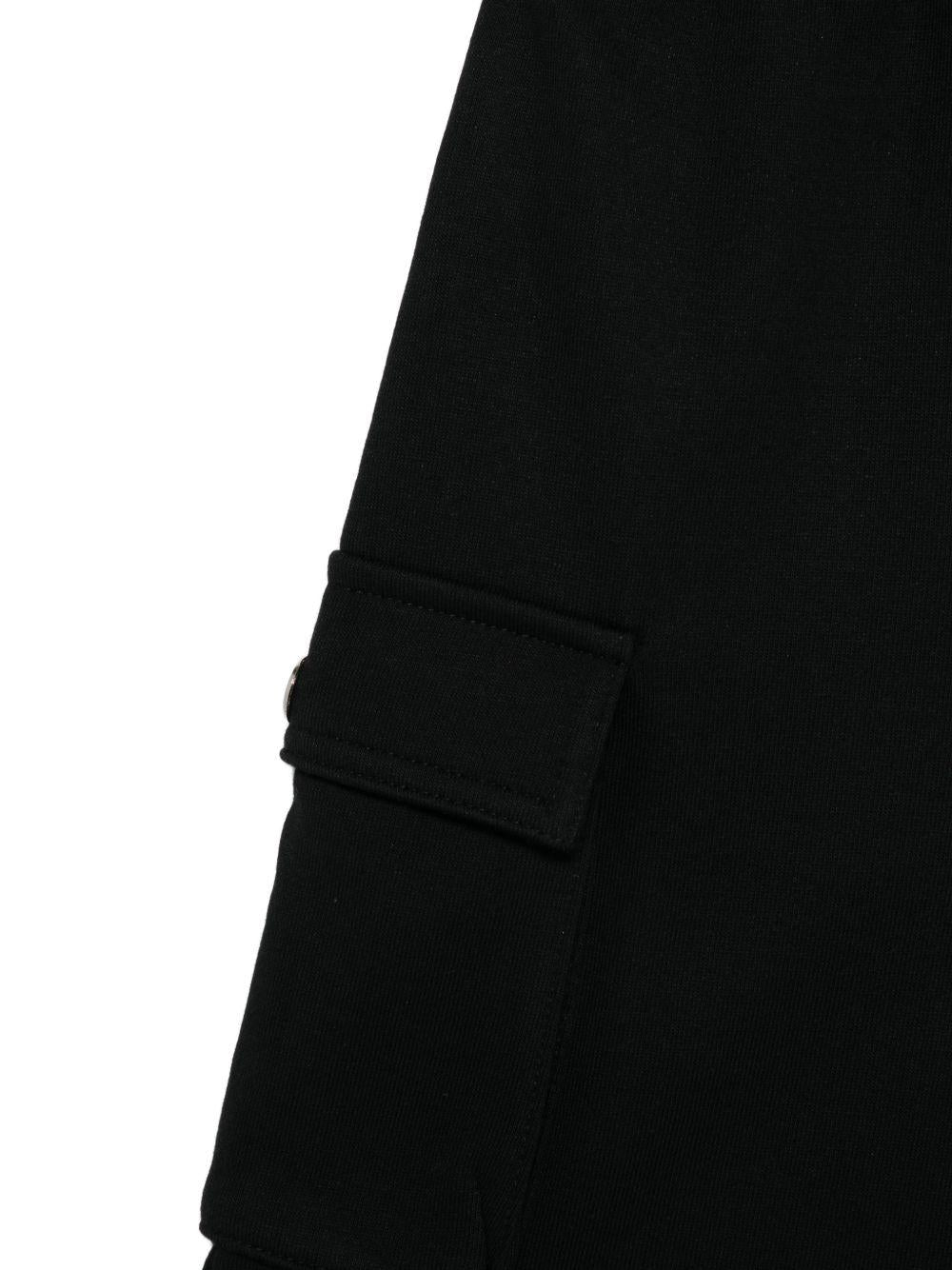 Shorts cargo per bambino John Richmond Junior nero con tasche RBP26060BE BLACK JOHN RICHMOND JUNIOR 