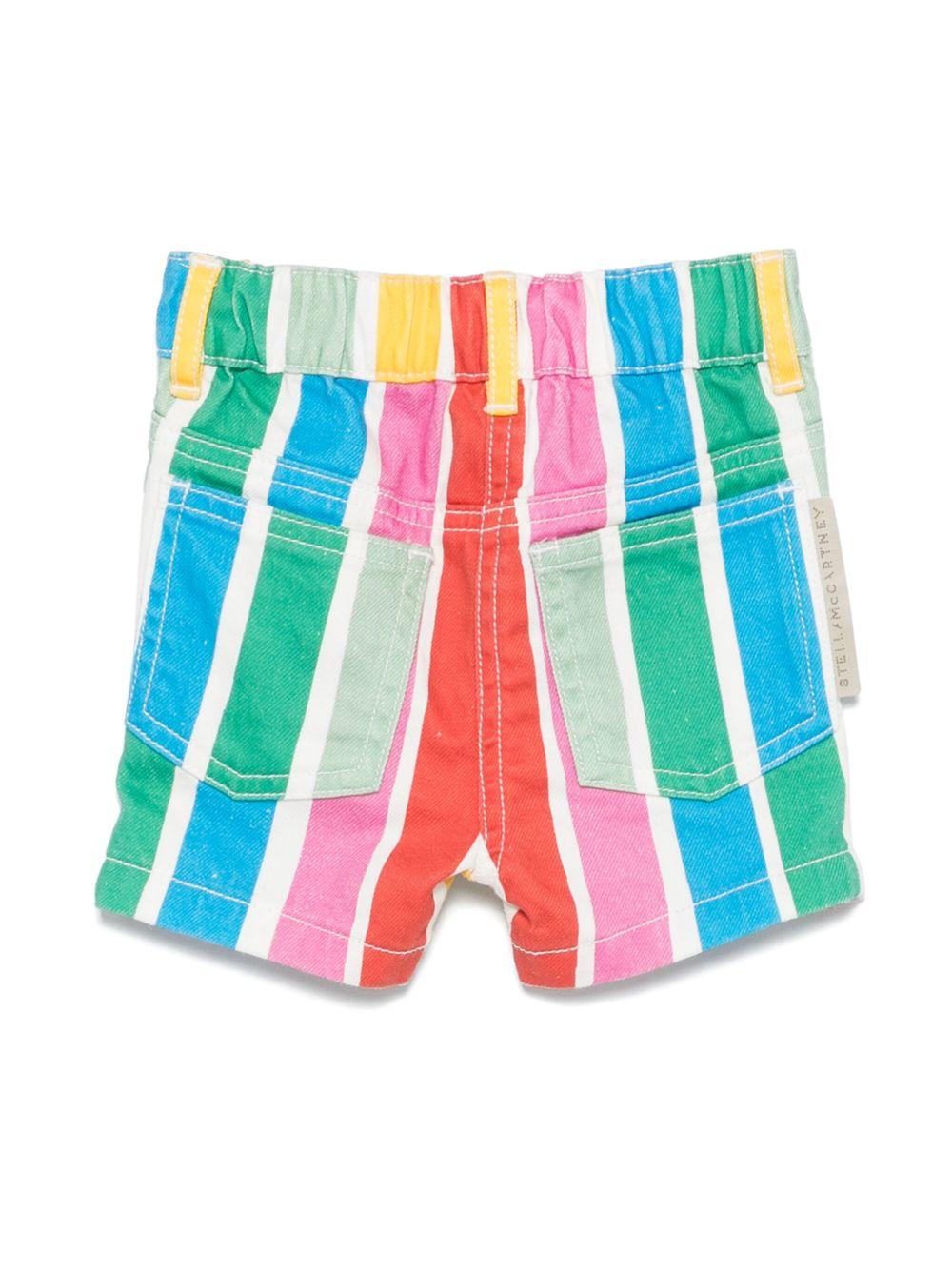Shorts a righe per neonata Stella McCartney Kids multicolor con passanti TW6119 Z2763 999MC STELLA McCARTNEY KIDS 