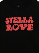 T-shirt per bambini Stella McCartney nera con stampa grafica frontale TX8C20 Z0434 961 STELLA McCARTNEY KIDS 