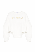 Felpa per bambina Pinko Kids bianca con stampa logo KFFE0290FF016 1071 PINKO KIDS 