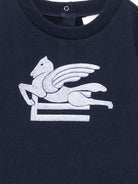 Felpa per neonato Etro Kids blu con motivo Pegaso GZ4300 Z3183 617 ETRO KIDS 