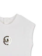 Abito per neonata Michael Kors Kids bianco e blu con stampa grafica R30550 Z10 MICHAEL KORS KIDS 