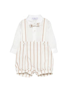 Set camicia e pantaloni per neonato Colorichiari bianco a righe (3 pezzi) MN308397 4911 26 COLORICHIARI KIDS 