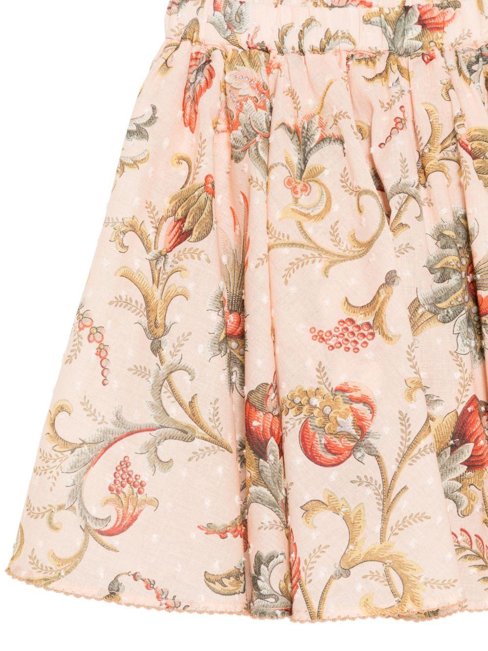 Shorts per bambina Etro kids rosa con stampa floreale GY6B19 M0082 458MC ETRO KIDS 