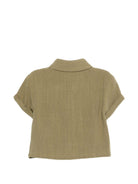 Camicia per neonato Donsje verde con design a colletto 4099500 00116 DONSJE KIDS 