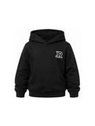felpa per bambino John Richmond Junior nera con patch logo RBA26005FE BLACK JOHN RICHMOND KIDS 