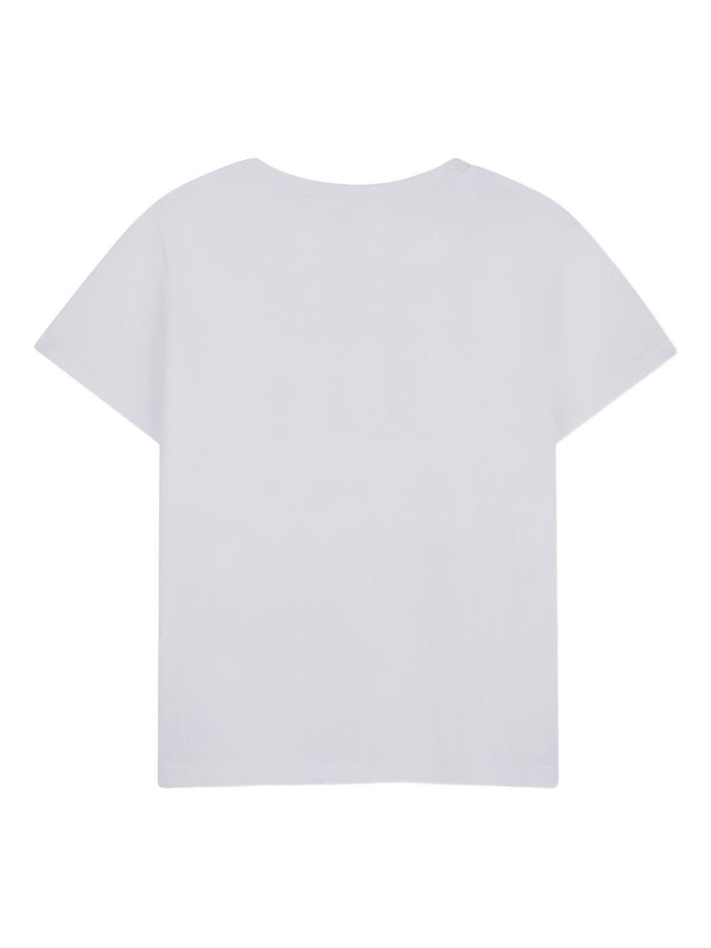T-shirt per bambina Billieblush bianca con paillettes U21922 10P BILLIEBLUSH 