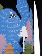 T-shirt per bambino Stella McCartney Kids nera con grafica Bigfoot TX8Q70 Z0434 930 STELLA McCARTNEY KIDS 