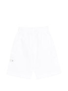 Shorts cargo per bambino Moschino Kids bianco con dettaglio logo HUQ02ILLA14 10101 MOSCHINO KIDS 