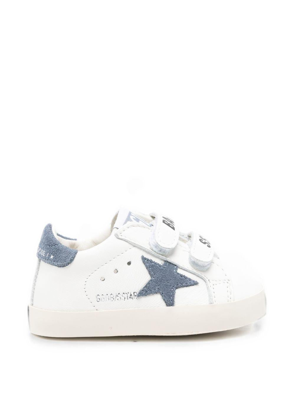 Sneakers per neonato Goolden Goose Kids bianco con toppa a stelle F00166F008632 10573 GOLDEN GOOSE KIDS 