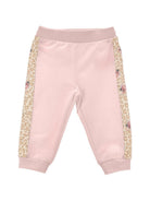 Pantaloni per neonata Monnalisa Kids rosa con stampa leopardata 39H403 8006 094F MONNALISA KIDS 