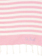 Telo mare MC2 Saint Barth rosa e beige con motivo a righe FOUT012 00640L MC2 ST. BARTH KIDS 