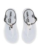 Sandali per bambina Karl Lagerfeld Kids neri con cinturino a T Z31173 N50 KARL LAGERFELD KIDS 