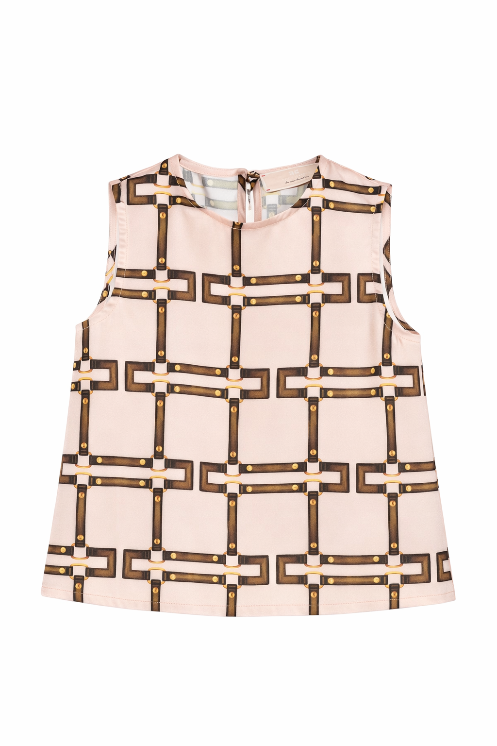 Top per bambina Elisabetta Franchi la Mia Bambina sabbia con fibbia EFTO0180TVE02 C053 ElISABETTA FRANCHI KIDS 