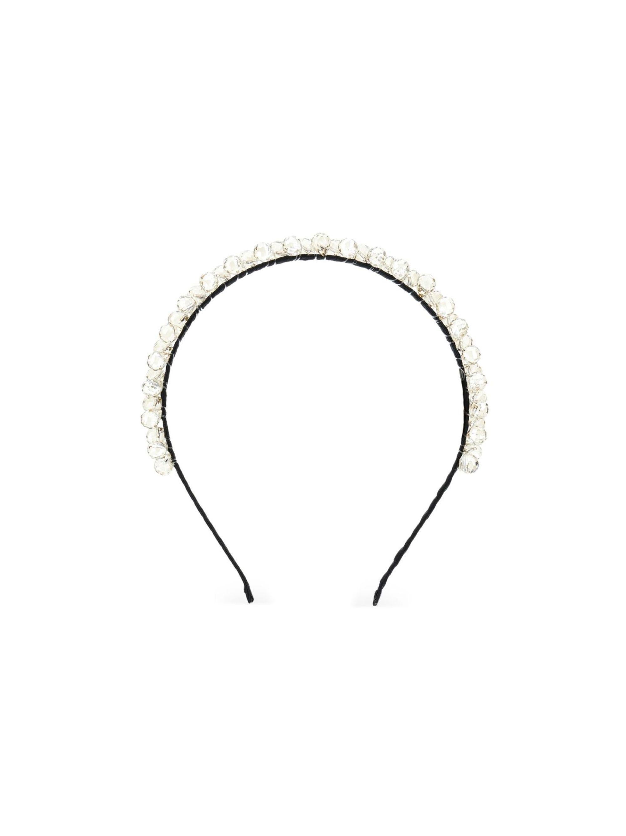Cerchietto per bambina Ermanno Scervino Junior nero con perline Z9G004 7753 5002 ERMANNO SCERVINO JUNIOR 