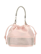 Borsa a secchiello per bambina Monnalisa rosa con manico in strass 79G004 7742 0091 MONNALISA 
