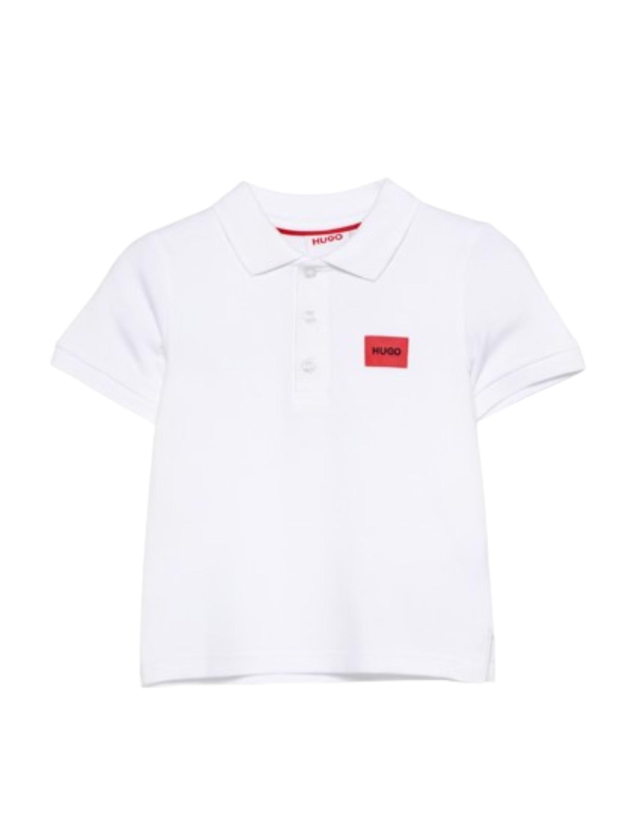 Polo per bambino Hugo Kids bianca con logo G01186 10P Hugo KIDS 