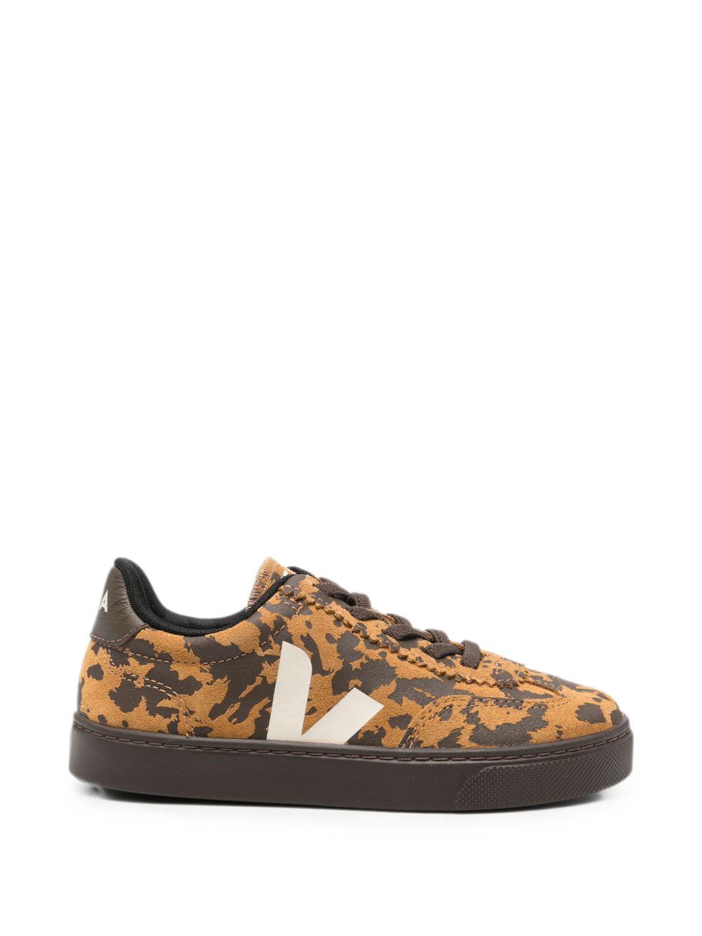 Sneakers per bambini Veja Kids marrone cammello con punte arrotondate SY0322313 CAMEL WILD COUNTRY VEJA KIDS 