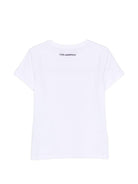 T-shirt per bambina Karl Lagerfeld Kids bianca con dettaglio grafico Z31160 10P KARL LAGERFELD KIDS 