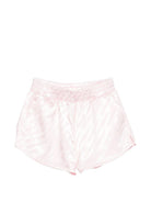 Shorts per bambina Off-White Kids rosa con stampa logo 44GCB009S26F002 683 OFF WHITE KIDS 