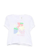 T-shirt per neonata Billieblush bianca con stampa grafica fragole U21814 10P BILLIEBLUSH 