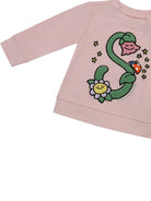 Felpa per neonata Stella McCartney Kids rosa con dettaglio logo sul davanti TY4000 Z3409 51R STELLA McCARTNEY KIDS 